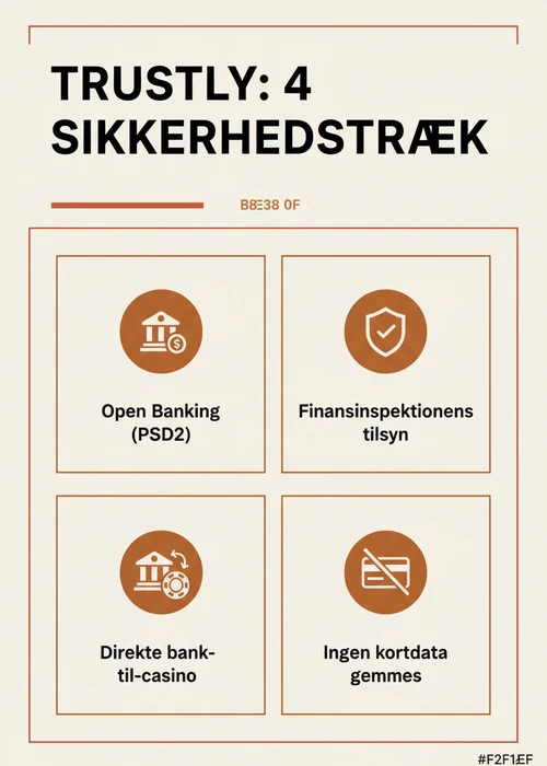 En hånd holder en smartphone, der viser et online casino-interface med Trustly-logoet synligt, understreger sikkerhed og bekvemmelighed.
